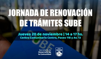 JORNADA DE RENOVACIN DE TRMITES SUBE